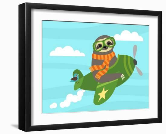 Airborne Sloth-Nancy Lee-Framed Art Print