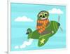 Airborne Sloth-Nancy Lee-Framed Premium Giclee Print