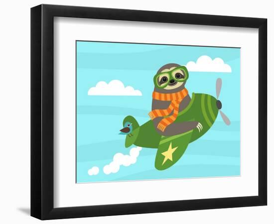 Airborne Sloth-Nancy Lee-Framed Art Print