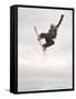 Airborne Snowboarder-null-Framed Stretched Canvas