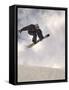 Airborne Snowboarder-null-Framed Stretched Canvas