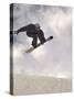 Airborne Snowboarder-null-Stretched Canvas