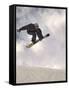 Airborne Snowboarder-null-Framed Stretched Canvas