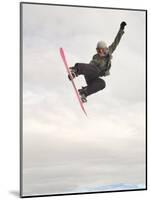 Airborne Snowboarder-null-Mounted Photographic Print