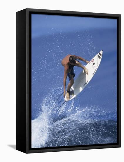 Airborne Surfer-null-Framed Stretched Canvas