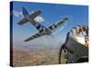 Airborne with the Horsemen Aerobatic Flight Team-Stocktrek Images-Stretched Canvas