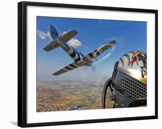 Airborne with the Horsemen Aerobatic Flight Team-Stocktrek Images-Framed Photographic Print