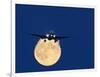 Airbus 330 Passing In Front of the Moon-David Nunuk-Framed Photographic Print