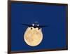 Airbus 330 Passing In Front of the Moon-David Nunuk-Framed Photographic Print