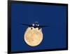 Airbus 330 Passing In Front of the Moon-David Nunuk-Framed Photographic Print