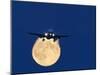 Airbus 330 Passing In Front of the Moon-David Nunuk-Mounted Photographic Print