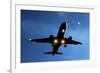 Airbus A320 Airliner Landing At Night-Detlev Van Ravenswaay-Framed Photographic Print