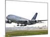 Airbus A380, the World's Largest Passenger Plane, Takes Off Successfully on its Maiden Flight-null-Mounted Photographic Print