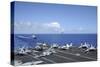 Aircraft Arranged on the Flight Deck of Aircraft Carrier USS Nimitz-null-Stretched Canvas