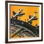 Aircraft at an Airport-null-Framed Giclee Print