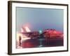 Aircraft Carrier Directing Fighter Aircraft in US Led Allied Desert Storm Gulf War Mission-P^ Cichonowicz-Framed Photographic Print