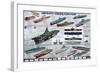 Aircraft Carrier Evolution-null-Framed Art Print