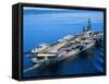 Aircraft Carrier in Calm Water-Stocktrek Images-Framed Stretched Canvas