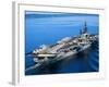 Aircraft Carrier in Calm Water-Stocktrek Images-Framed Photographic Print