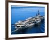 Aircraft Carrier in Calm Water-Stocktrek Images-Framed Photographic Print