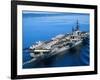 Aircraft Carrier in Calm Water-Stocktrek Images-Framed Photographic Print