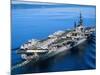 Aircraft Carrier in Calm Water-Stocktrek Images-Mounted Photographic Print