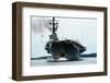 Aircraft Carrier Melbourne Arriving for Repairs-Kyoichi Sawada-Framed Photographic Print