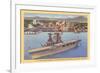 Aircraft Carrier, San Diego Bay-null-Framed Art Print