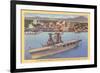 Aircraft Carrier, San Diego Bay-null-Framed Art Print
