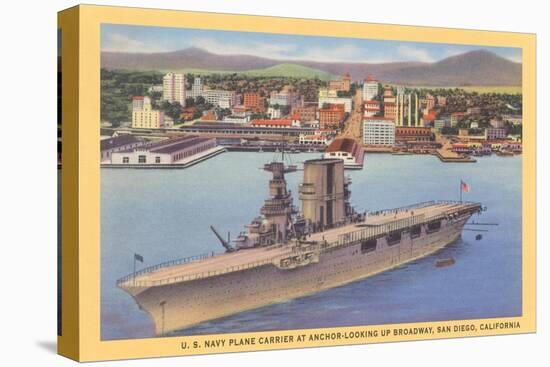 Aircraft Carrier, San Diego Bay-null-Stretched Canvas