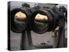 Aircraft Carrier USS Dwight D. Eisenhower Is Reflected in a Set of Big Eyes Binoculars-Stocktrek Images-Stretched Canvas