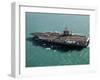 Aircraft Carrier USS Dwight D. Eisenhower Sails Through the Meditteranean Sea-Stocktrek Images-Framed Photographic Print