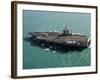 Aircraft Carrier USS Dwight D. Eisenhower Sails Through the Meditteranean Sea-Stocktrek Images-Framed Photographic Print