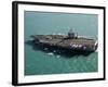 Aircraft Carrier USS Dwight D. Eisenhower Sails Through the Meditteranean Sea-Stocktrek Images-Framed Photographic Print