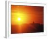 Aircraft Carrier USS Enterprise Underway in the Atlantic Ocean During Sunset-Stocktrek Images-Framed Photographic Print