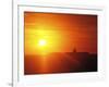 Aircraft Carrier USS Enterprise Underway in the Atlantic Ocean During Sunset-Stocktrek Images-Framed Photographic Print