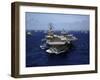 Aircraft Carrier USS Ronald Reagan Leads a Mass Formation of Ships Through the Pacific Ocean-Stocktrek Images-Framed Premium Photographic Print