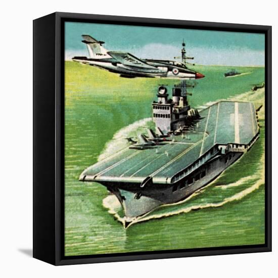Aircraft Carrier-Escott-Framed Stretched Canvas