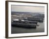 Aircraft Carriers in Port at Naval Station Norfolk, Virginia-Stocktrek Images-Framed Photographic Print