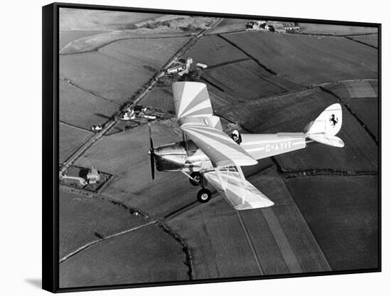 Aircraft Dehavilland Tiger Moth Bi Plane Designed in the 1920s-null-Framed Stretched Canvas