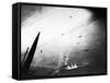 Aircraft Fighting During Wwii-null-Framed Stretched Canvas
