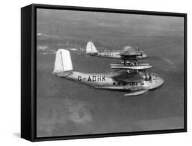 Aircraft Imperal Airways Mayo - Composite Aircraft For Use on Long Distance Routes, February 1938-null-Framed Stretched Canvas