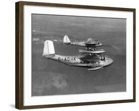 Aircraft Imperal Airways Mayo - Composite Aircraft For Use on Long Distance Routes, February 1938-null-Framed Photographic Print