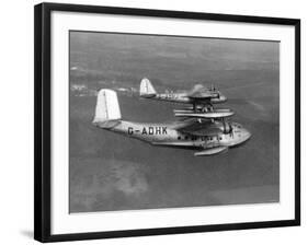 Aircraft Imperal Airways Mayo - Composite Aircraft For Use on Long Distance Routes, February 1938-null-Framed Photographic Print