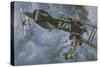 Aircraft in Dogfight-Wilf Hardy-Stretched Canvas