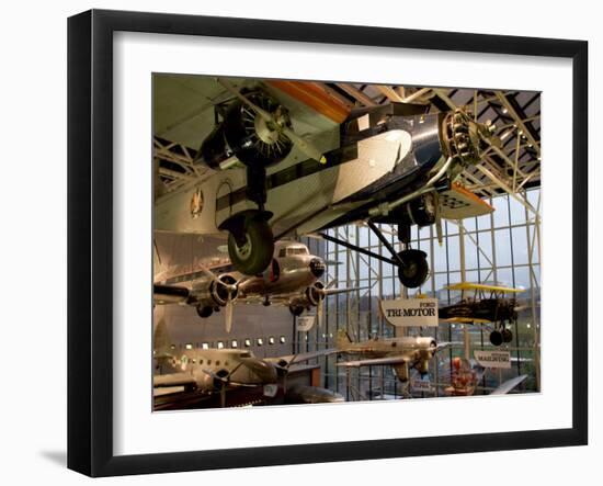 Aircraft in Smithsonian Air and Space Museum, Washington DC, USA-Scott T. Smith-Framed Premium Photographic Print