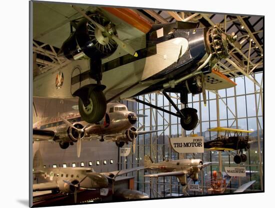 Aircraft in Smithsonian Air and Space Museum, Washington DC, USA-Scott T. Smith-Mounted Premium Photographic Print