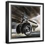 Aircraft Landing or Taking Off-Wilf Hardy-Framed Giclee Print