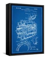 Aircraft Rocket Patent-null-Framed Stretched Canvas