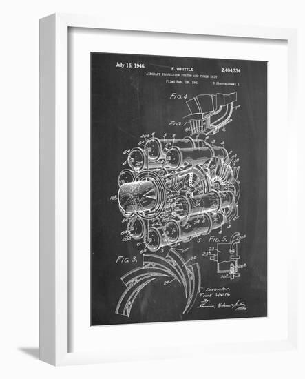 Aircraft Rocket Patent-null-Framed Art Print